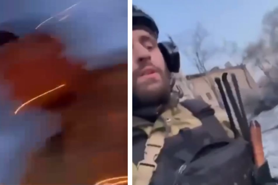 Wird russischer Soldat hier live auf Instagram in die Luft gesprengt?