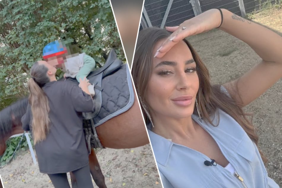 Hinter der Kamera darf sich der Realitystar schon bald über ein Geschwisterchen für Tochter Anisa-Amalia freuen.