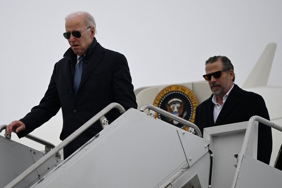 President Joe Biden (l.) has defended his son, Hunter Biden, saying he did "nothing wrong."