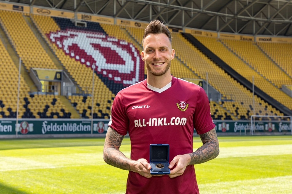 Strahlende Freude bei Patrick Schmidt.