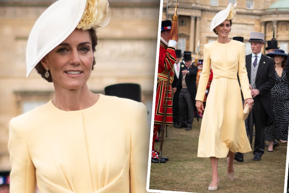 Prinzessin Kate strahlte bei ihrer ersten Gartenparty der Saison wie die Sonne.
