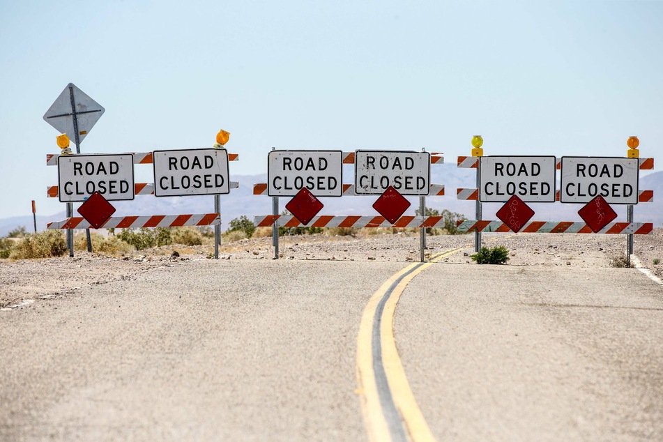 A long stretch of southbound Highway 95 was closed soon after the horrific accident in which five cyclists died.