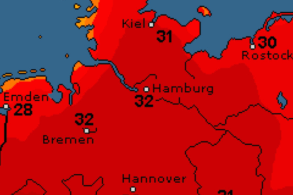 Die Temperaturen liegen bei über 30 Grad.
