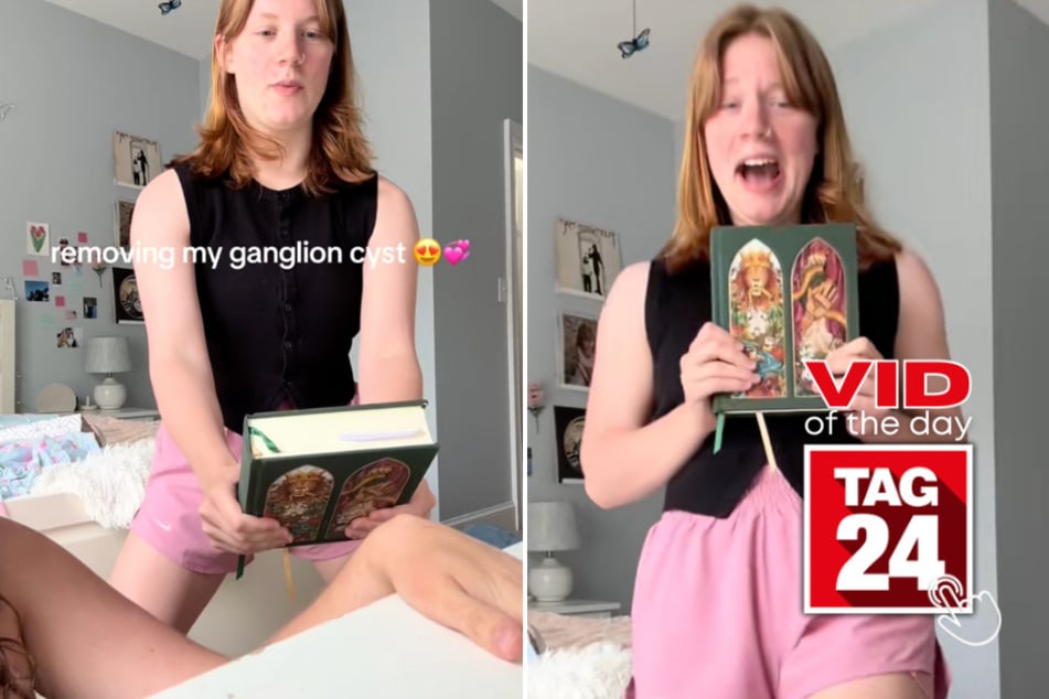 viral videos: Viral Video of the Day for May 27, 2025: Girl recruits her bestie to squash cyst with a book!