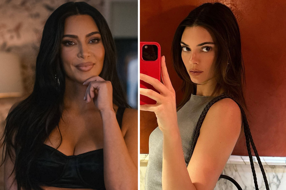 Kim Kardashian (l.) appeared to pay homage to Kendall Jenner's viral kitchen fail in the latest episode of American Horror Story: Delicate.