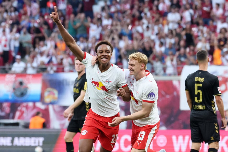 Assan Ouedraogo bejubelt seinen Treffer zum zwischenzeitlichen 1:0.