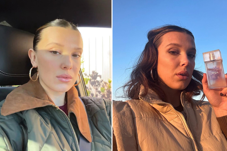 Millie Bobby Brown shared two new selfies to Instagram on Sunday.