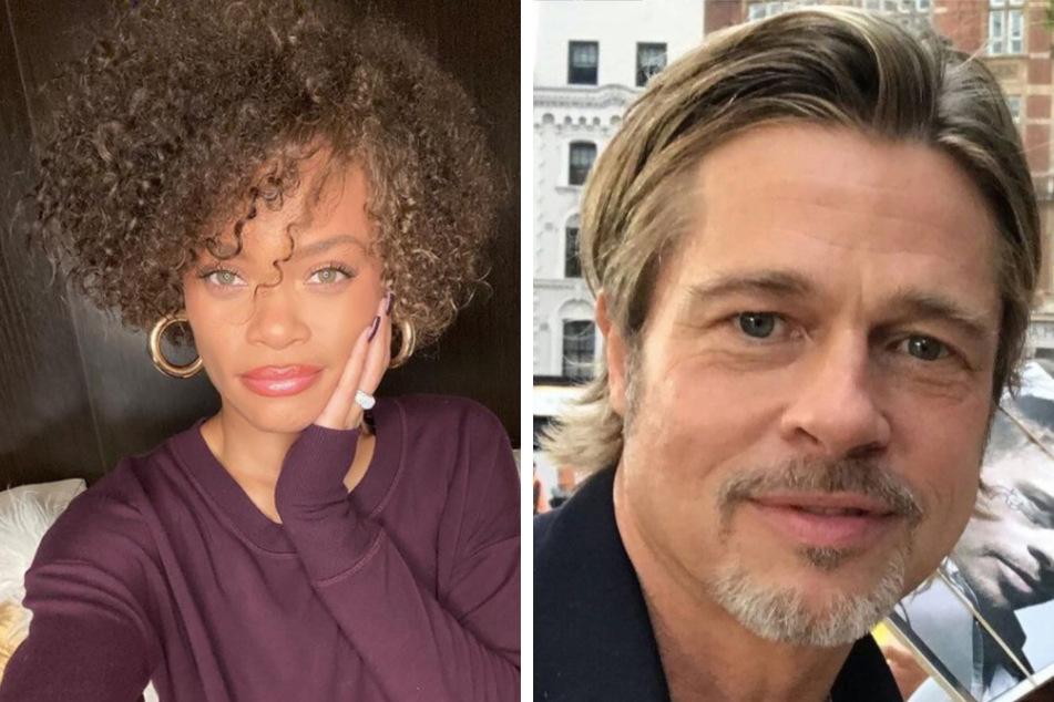 Andra Day (l.) is said to have flirted and exchanged numbers with Brad Pitt at the 93rd annual Academy Awards ceremony.