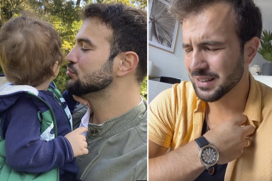 Yasin Cilingir (31) wurde nach einem Vater-Sohn-Tag mit Malik (1) sehr emotional.