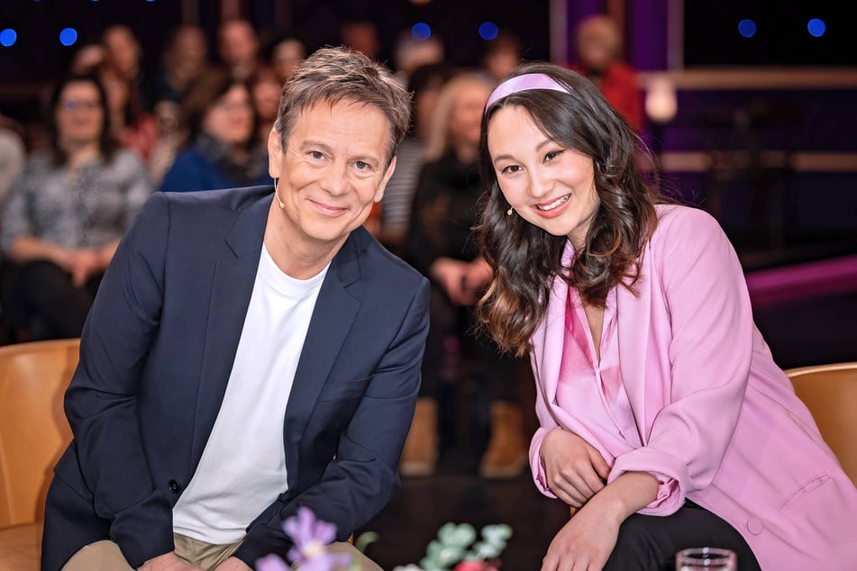 Dr. Carsten Lekutat und sein Sohn... äh, seine Tochter Lara.