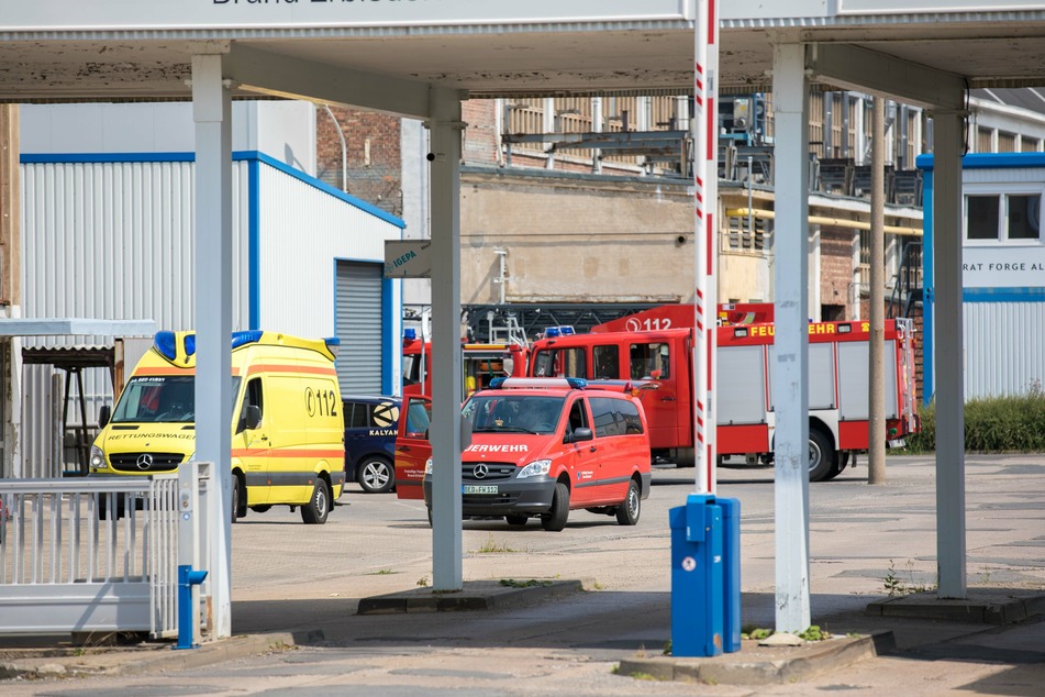 In Brand-Erbisdorf brannte es am Sonntag auf einem Firmengelände an der Berthelsdorfer Straße.
