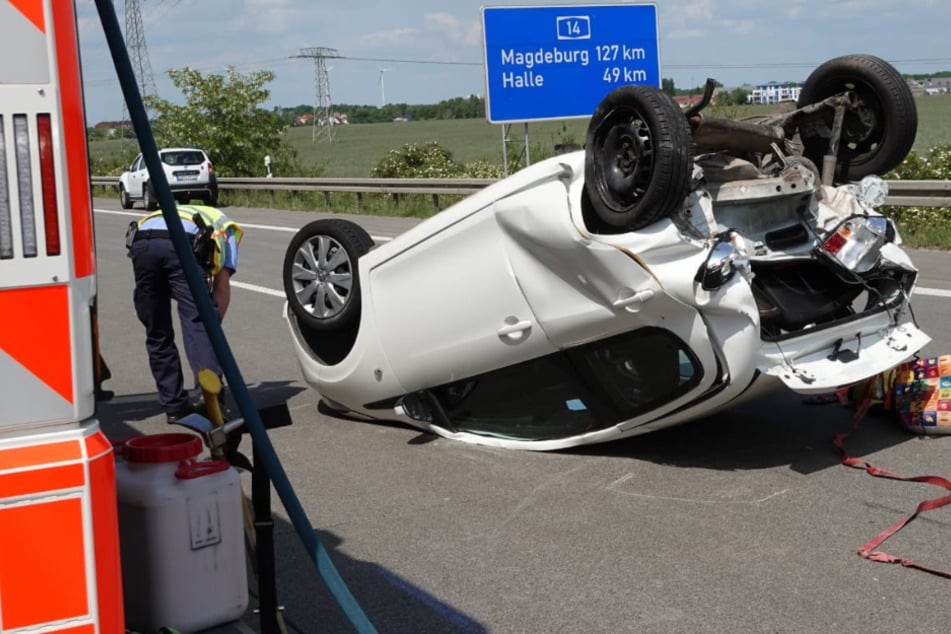 Zwei schwere Unfälle auf der A14 bei Leipzig: Vollsperrung!