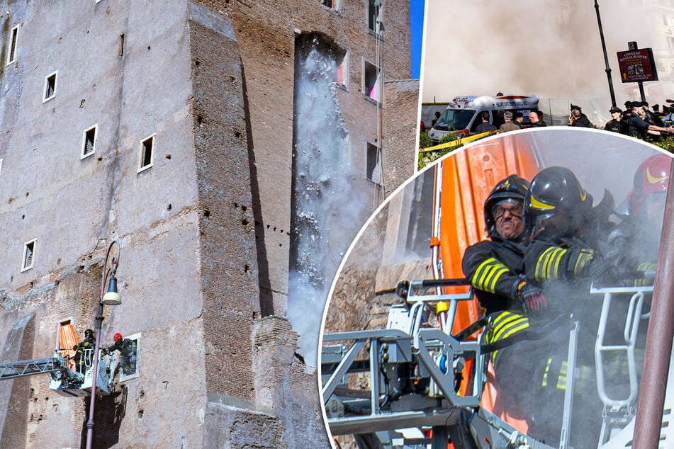 Arbeiter verschüttet: Mittelalter-Turm im Zentrum Roms eingestürzt
