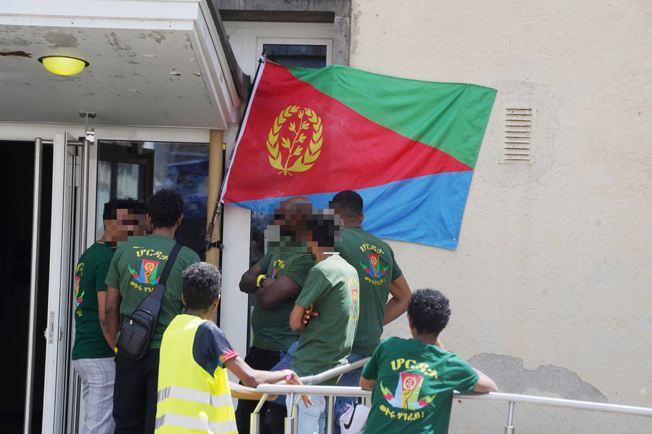 Keinen Anlass zur Sorge bereiteten die Eritreer, die sich am Samstagnachmittag in der baden-württembergischen Landeshauptstadt zusammengefunden hatten.