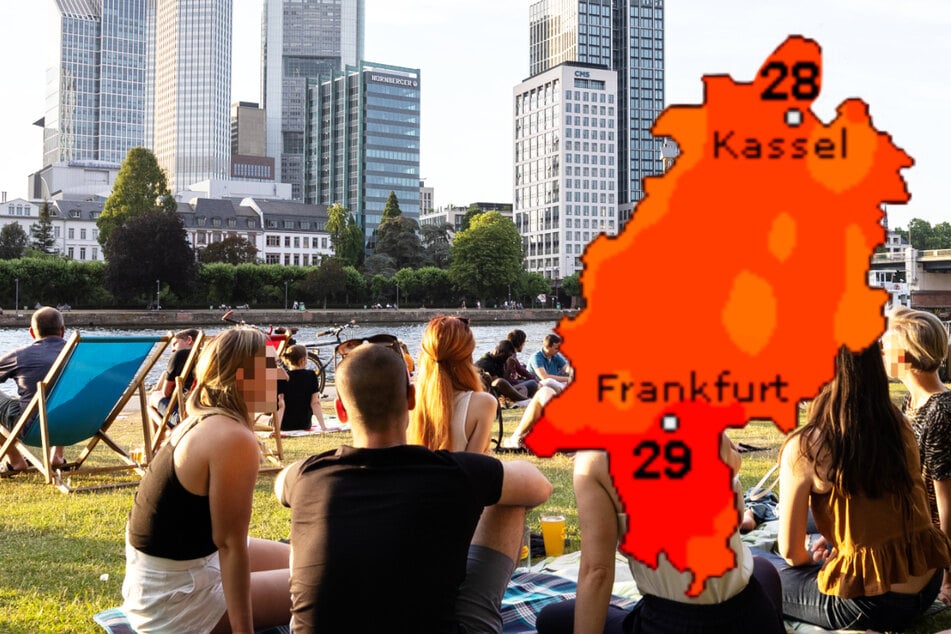 Sonniges Sommer-Wetter in Frankfurt und Hessen, doch Regenwolken nahen