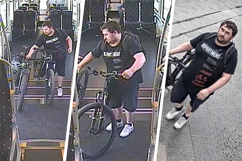 Nachdem der Mann bemerkt hatte, dass das Rad niemandem zu gehören scheint, nahm er es an sich und verließ damit den Zug.