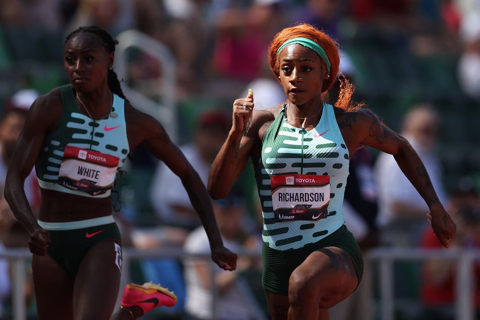 Sha'Carri Richardson continues her post-marijuana ban comeback with record-breaking 100-meter time!