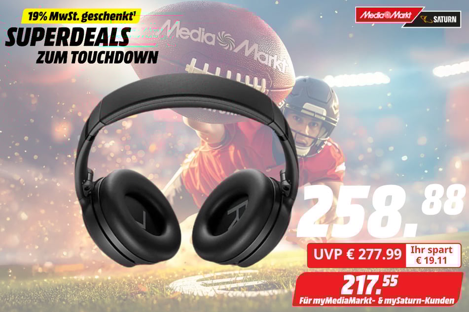 Bose-Kopfhörer für 258,88 statt 277,99 Euro (217,55 Euro für Mitglieder im Partnerprogramm).