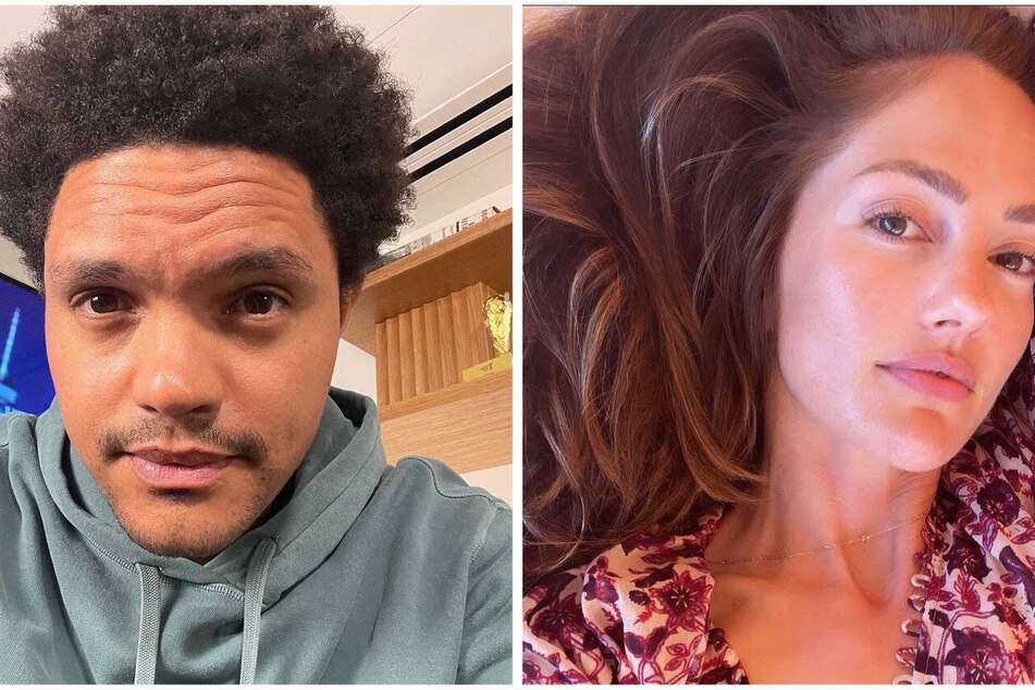 Trevor Noah (l) and Minka Kelly (r) have reportedly broken up after a year together.