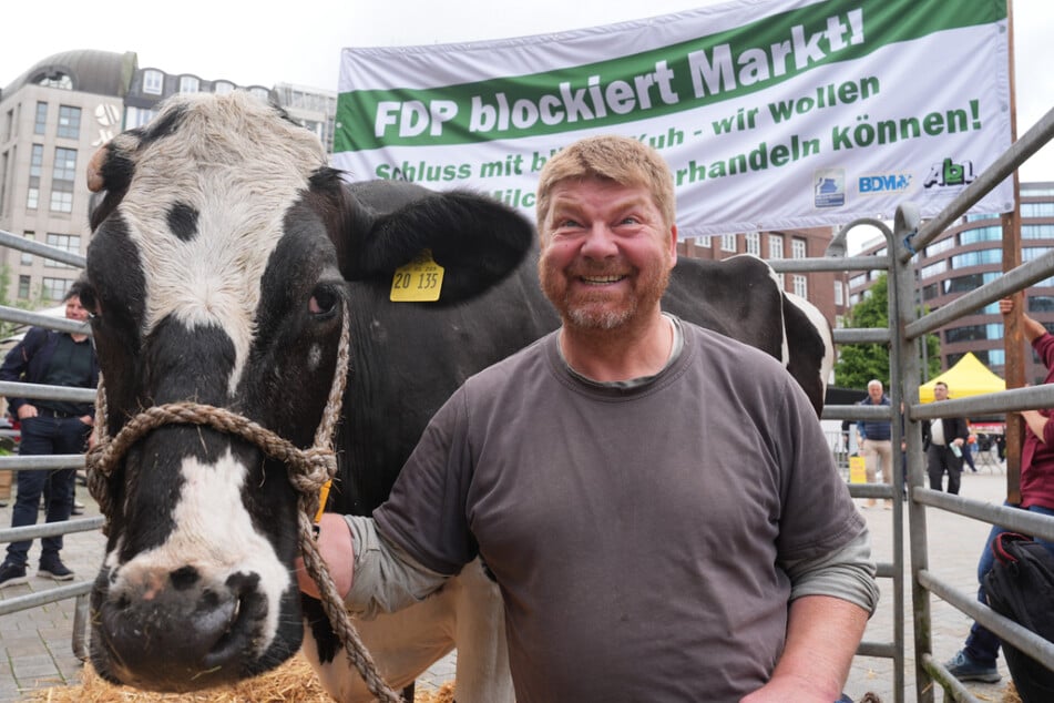 Schon in den vergangenen Jahren demonstrierten Milcherzeuger für eine bessere Verhandlungsposition beim Milchpreis.