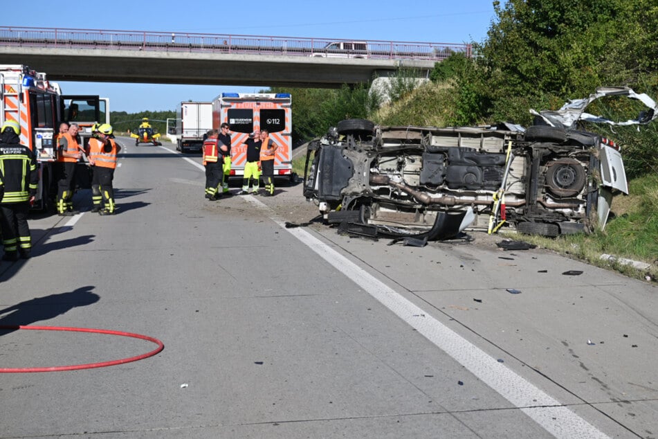 Unfall A38: Vollsperrung nach schwerem Unfall auf A38 bei Leipzig
