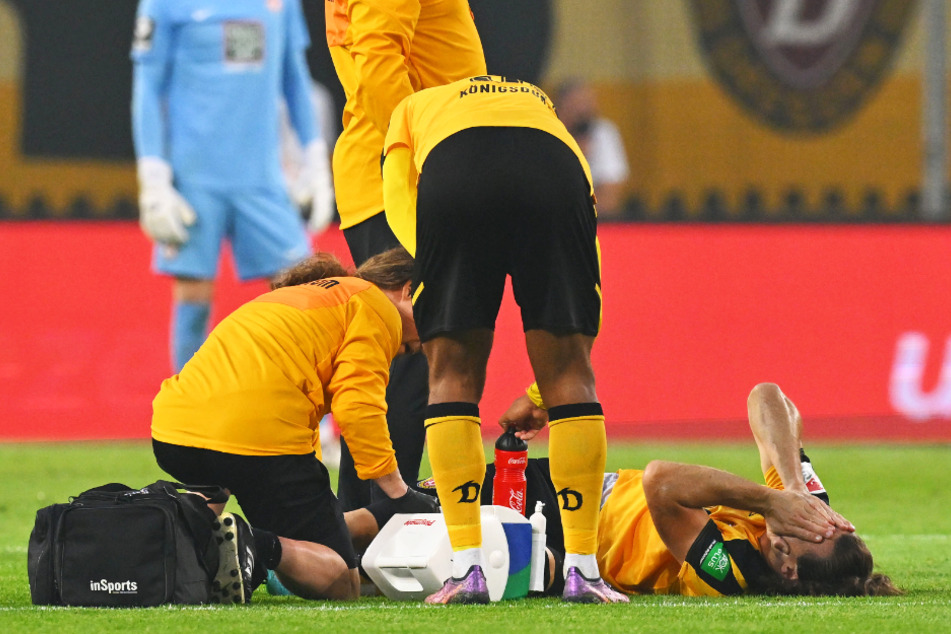 Im Mai gegen den 1. FC Kaiserslautern zog sich Yannick Stark (31, r.) die schwere Verletzung zu.