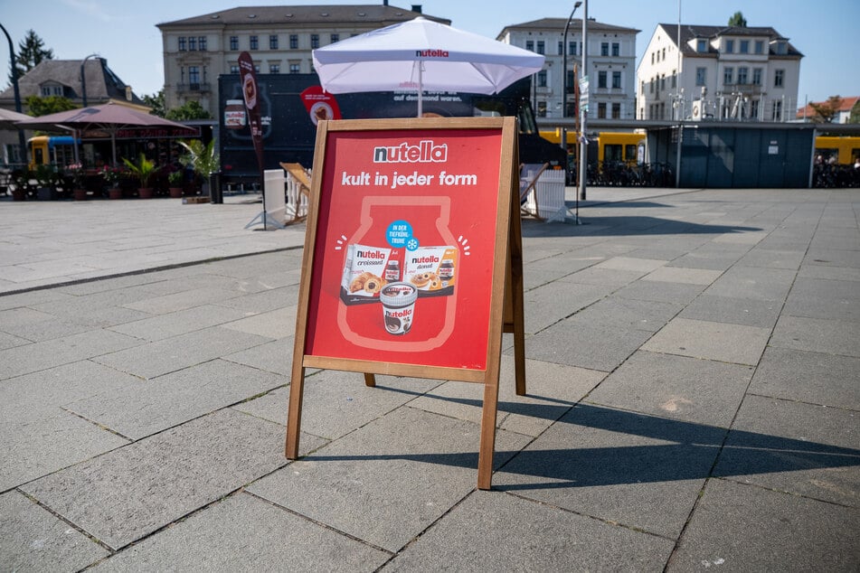 Croissants und Muffins mit Nutella gefüllt hatte der Truck en masse dabei.