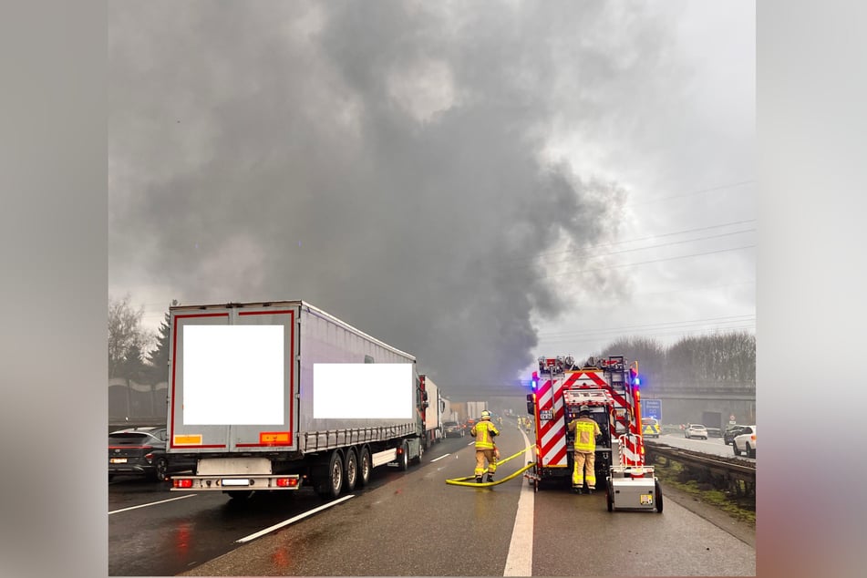 Die Rauchwolke war immens.