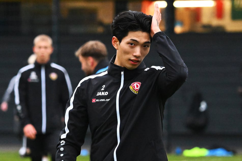 Im Training ist Kyu-Hyun Park (23) schon wieder gut dabei - am heutigen Donnerstag soll er gegen Erfurt spielen.