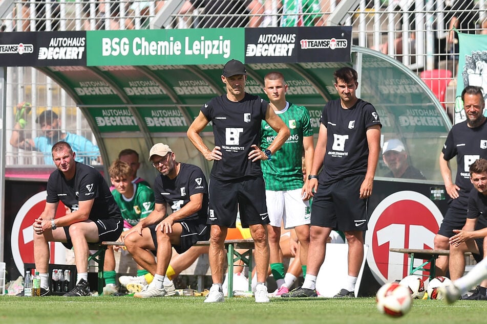 Chemie Leipzigs Trainer Alexander Schmidt (57) war durchaus zufrieden mit dem Test gegen den 1. FC Magdeburg. Aber es gibt noch viel Arbeit vor dem Ligastart.