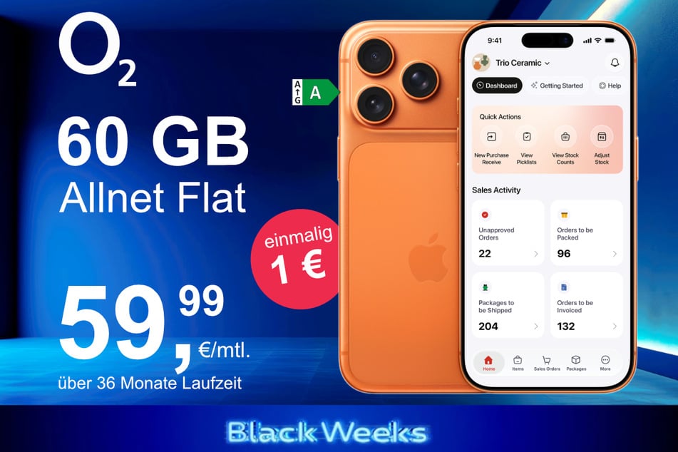 Das neue iPhone 17 Pro inkl. 60 GB Datenvolumen für nur 1 Euro exklusiv bei o2.