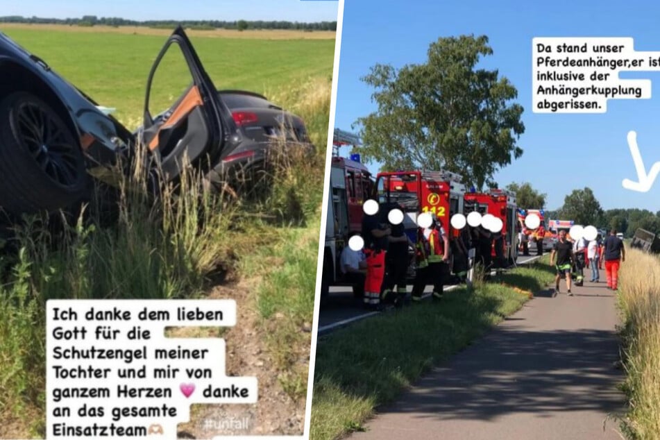 Einen schweren Autounfall überstanden Mutter und Tochter dank ihrer Schutzengel jüngst glücklicherweise unbeschadet.