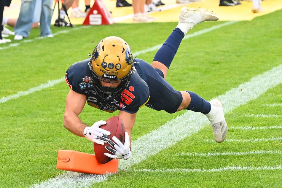 Jordi Torrededia machte ganz elegant einen der sieben Dresdner Touchdowns.