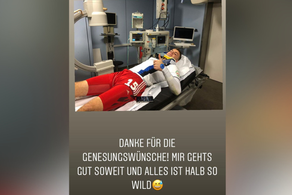 Der 19-Jährige meldet sich aus dem Krankenhaus.