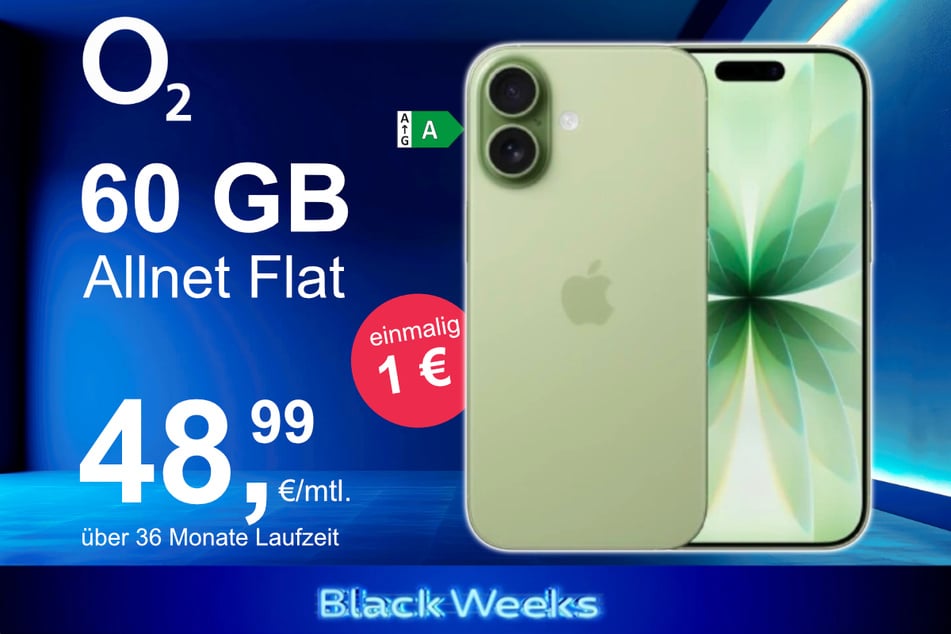 Das neue iPhone 17 inkl. 60 GB Datenvolumen für nur 1 Euro exklusiv bei o2.