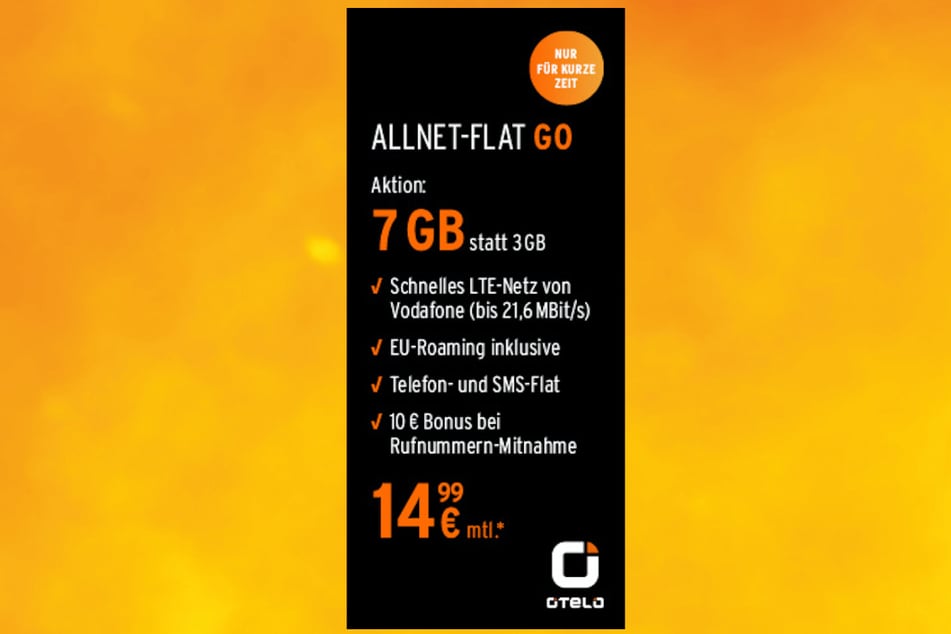 Allnet-Flat Go für 14,99 Euro monatlich