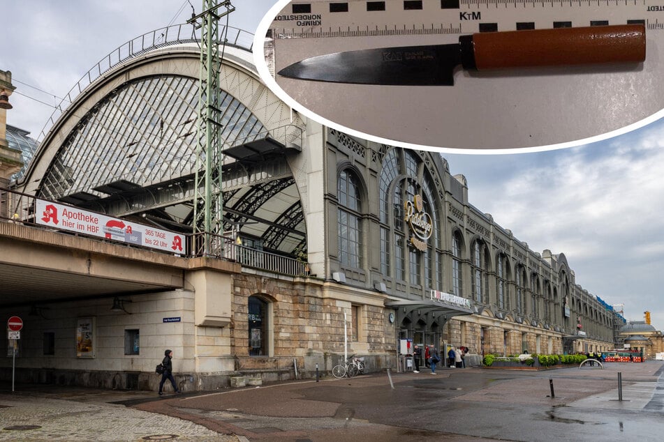 Am Hauptbahnhof Dresden stellte die Bundespolizei zwei Männer fest, die beide Messer einstecken hatten.