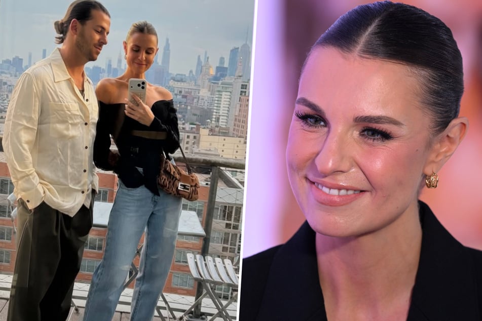 Laura Wontorra (37) und ihr neuer Partner Riccardo Basile (34) genießen die Zeit in den USA.