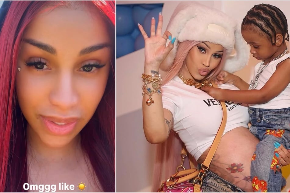 Cardi B almost succumbed to the heat while attending her son Wave's baseball game.