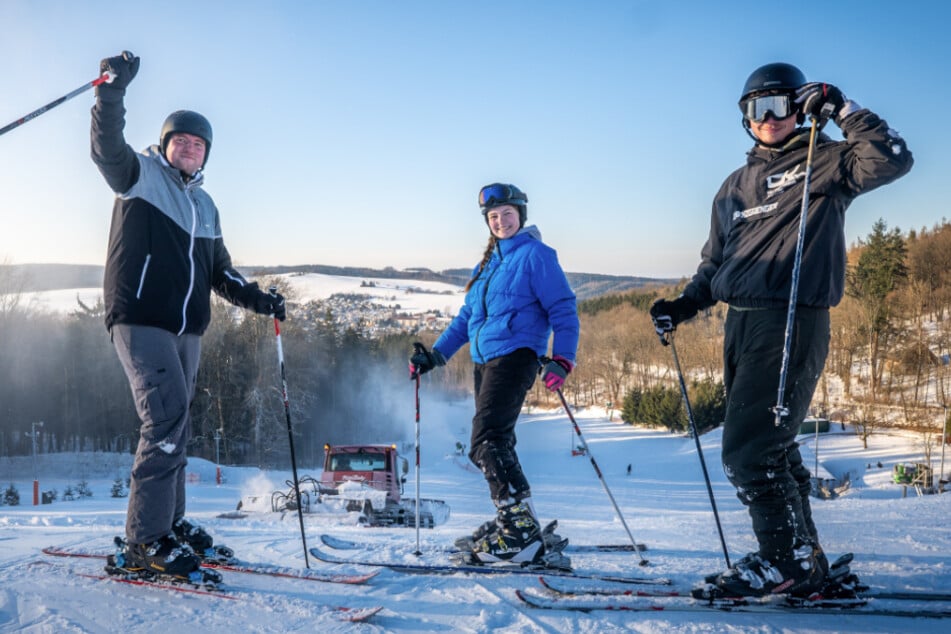 Am Wochenende alle Lifte geöffnet: 60 Zentimeter Schnee in Augustusburg
