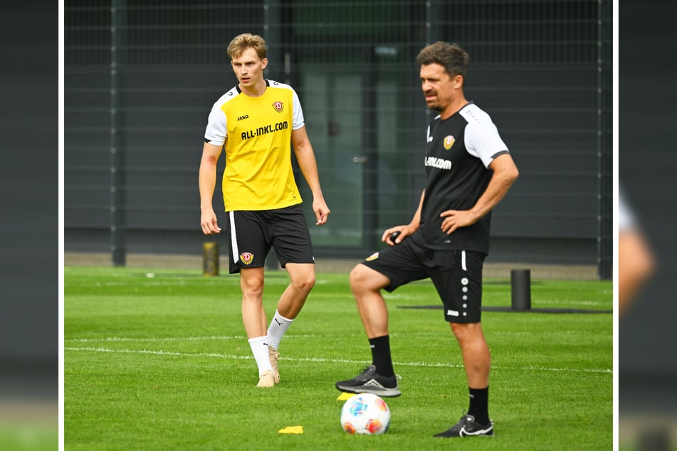 Wird Julian Bock (l.) Neuzugang Nummer vier für die Mannschaft von Thomas Stamm (42)?
