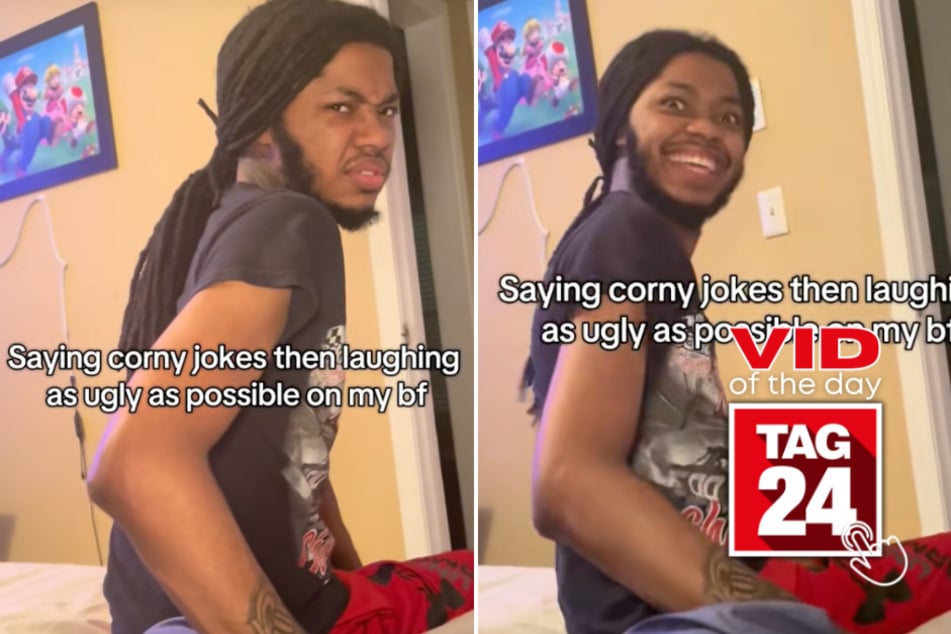viral videos: Viral Video of the Day for October 16, 2025: Girl tells boyfriend corny joke – then has "ugly" laughing fit!