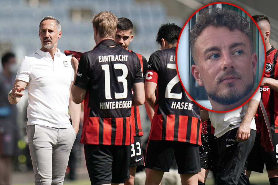 Der Noch-Coach von Eintracht Frankfurt (l.) scheint seine Spieler nicht mehr zu erreichen. Dennoch müssten gerade die laut TAG24-Redakteur Angelo Cali jetzt eine Trotzreaktion zeigen.