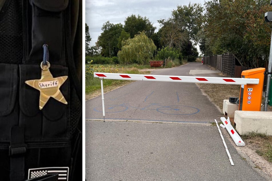 Dem Mann, der einen Sheriffstern trug, fiel auch eine Schranke zum Opfer.