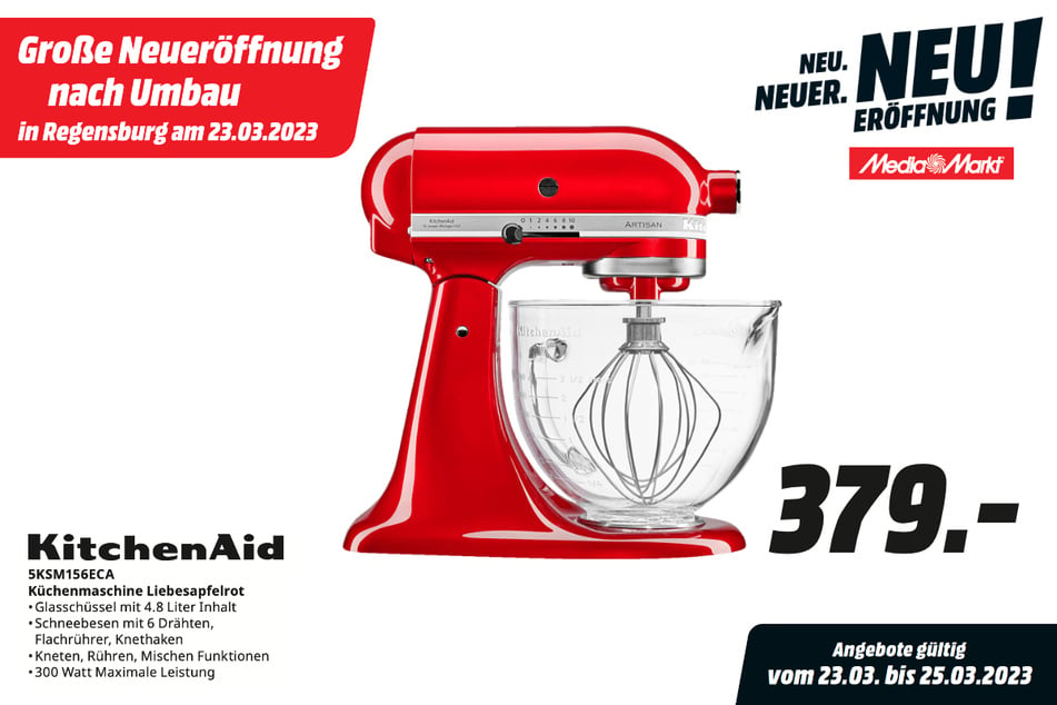 KitchenAid-Küchenmaschine für 379 statt 769 Euro.