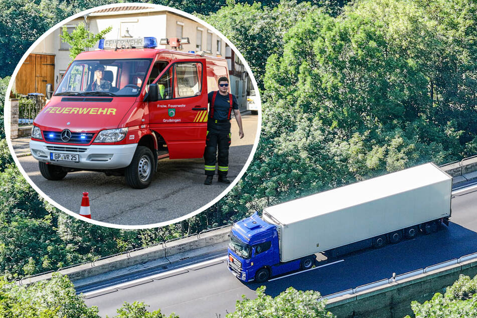 Unfall A8: Gefahrgut-Alarm, Explosion nicht ausgeschlossen! Ortschaft an A8 evakuiert