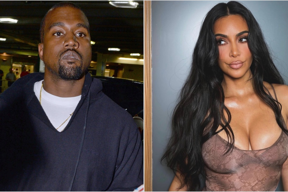 Kim Kardashian shades Kanye West while posing topless for Vogue!