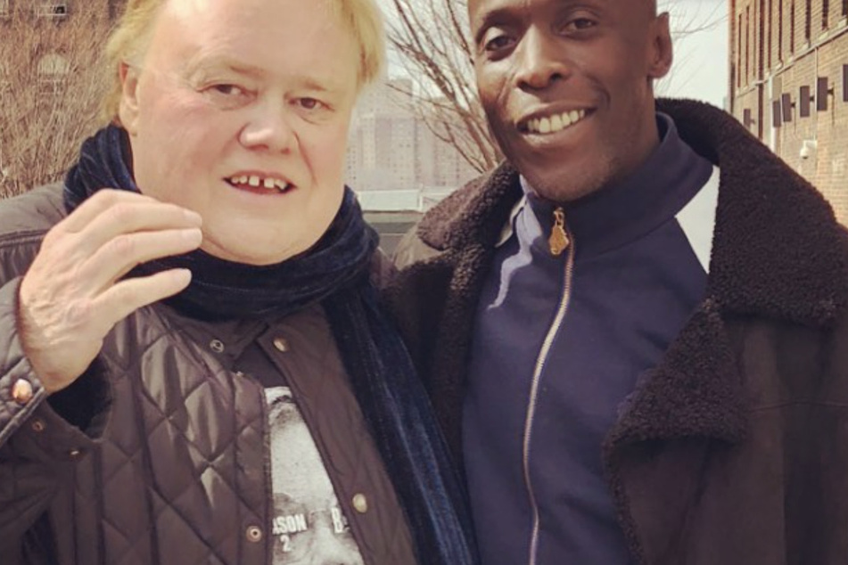 Louie Anderson (l) posted a tribute to the late actor Michael K. Williams (r) after his death in September 2021.