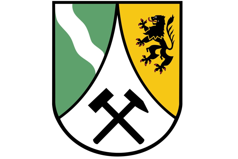 Eine schwungvolle Dreiteilung ziert dieses Wappen.