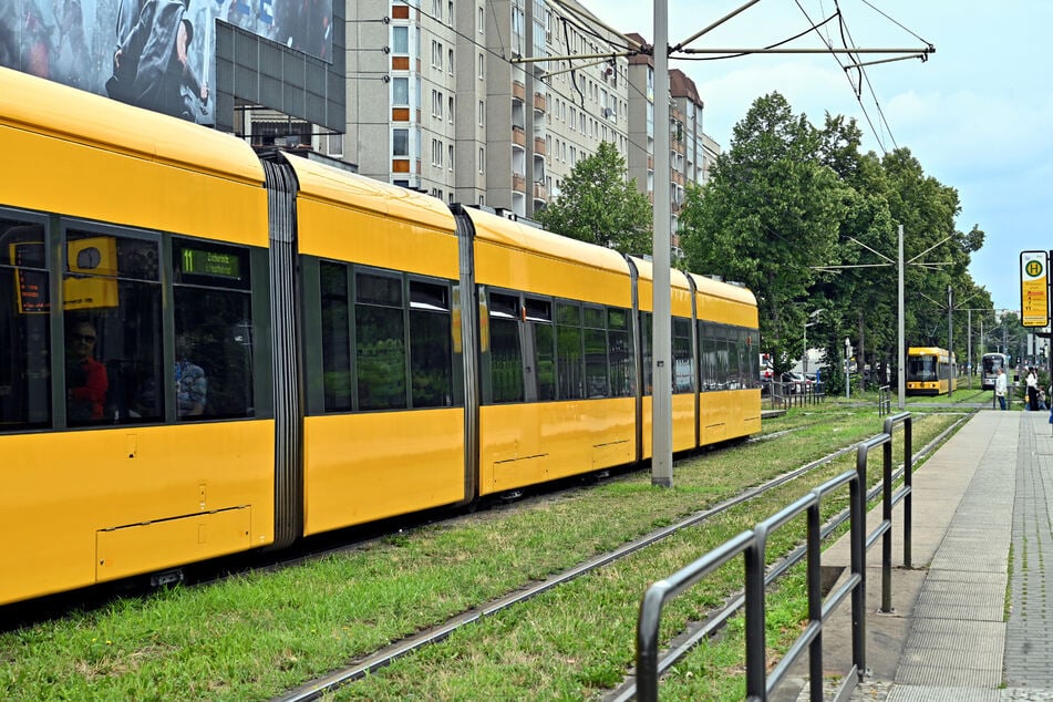 An der Haltestelle "Walpurgisstraße" ist bislang nur Platz für (je) eine Straßenbahnbahn.